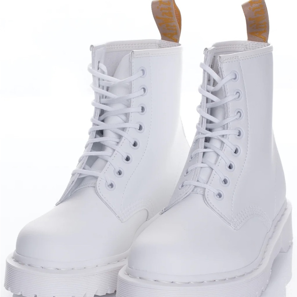 Dr. Martens - Vegan 1460 Bex Mono Optical White Kemble - Shoes